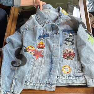 Women super cool glitzy casino jacket.    Size XXL